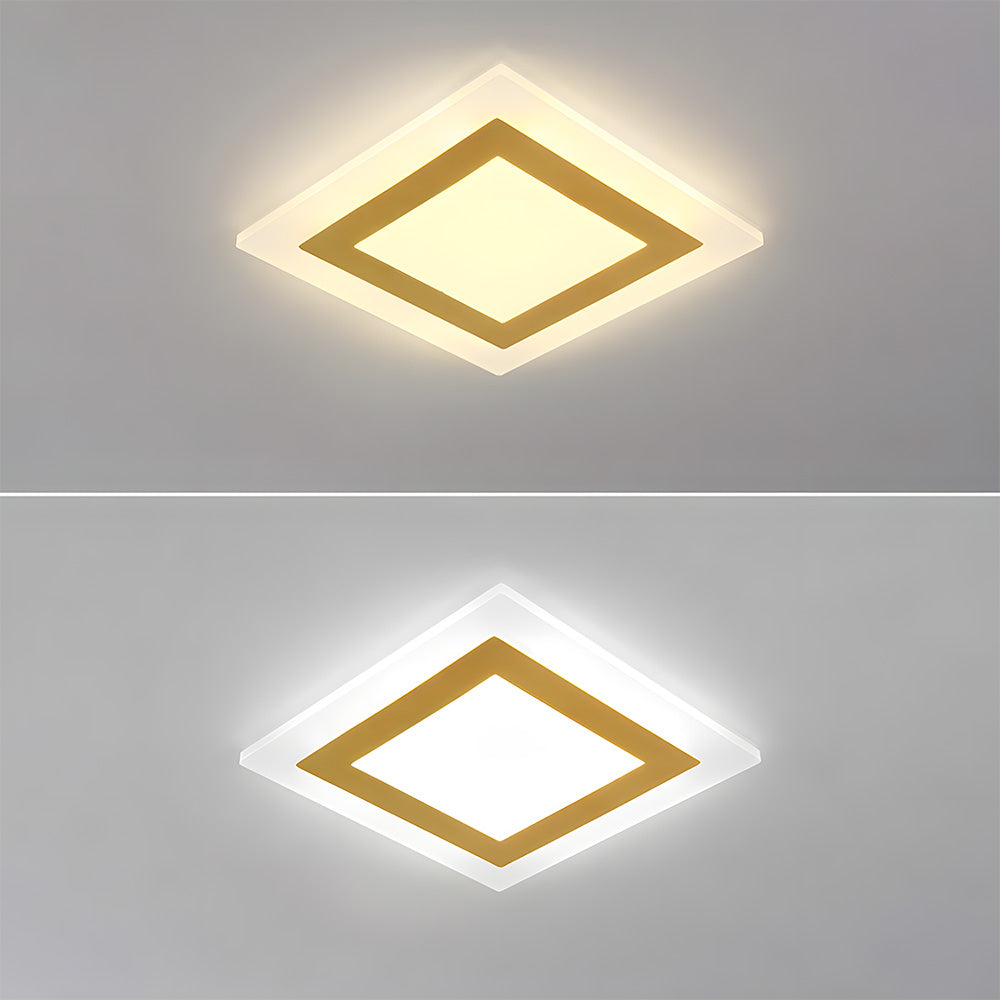 Simple Acrylic Flush Mount Ceiling Lamp for Living Room