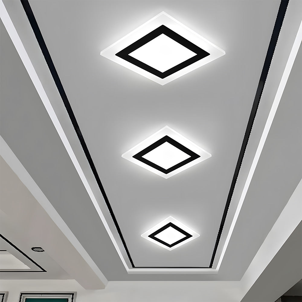 Simple Acrylic Flush Mount Ceiling Lamp for Living Room