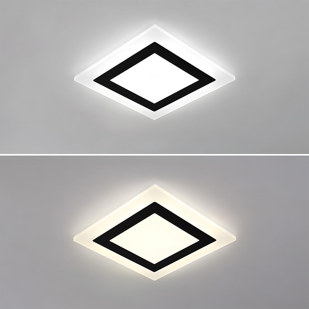 Simple Acrylic Flush Mount Ceiling Lamp for Living Room