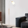 Modern Floor Lamp with Iron Base and Selectable Shade