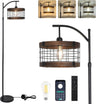 Arc Floor Lamp with Remote & Dimmable LED Bulb