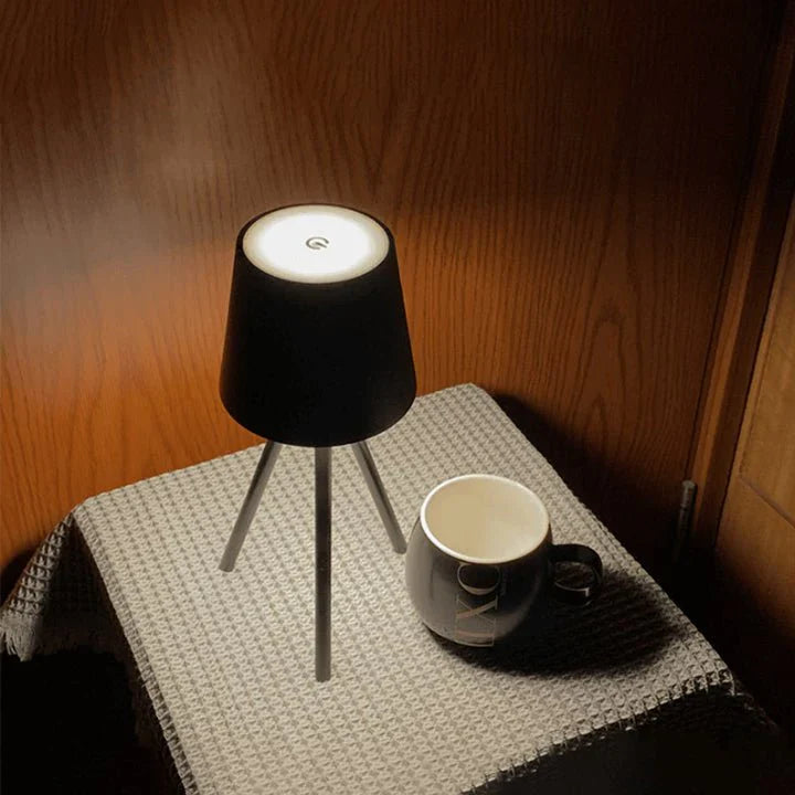 Table Lamp on Stand with Rechargeable Battery