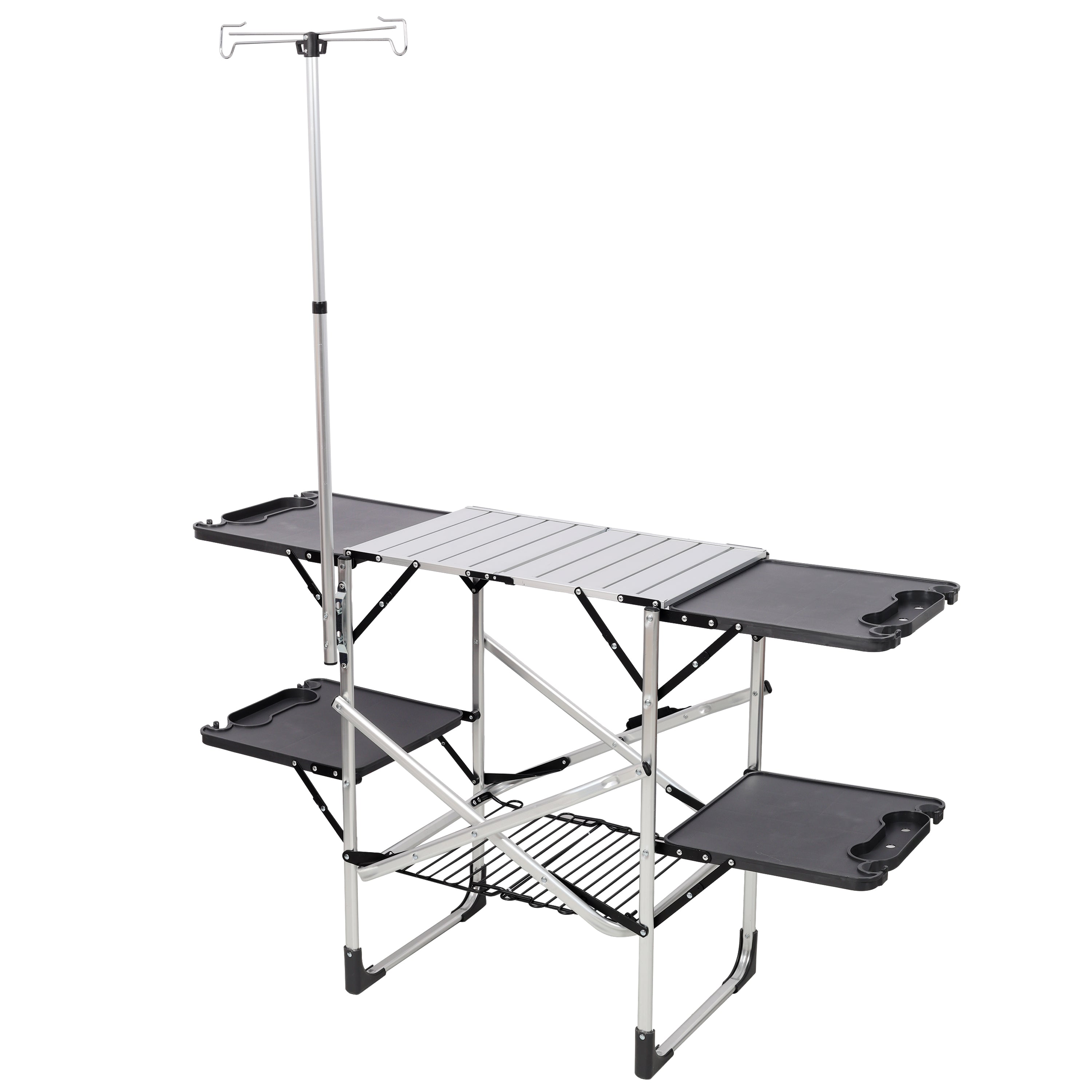 Folding Camping Kitchen Table - Portable Light Fixture