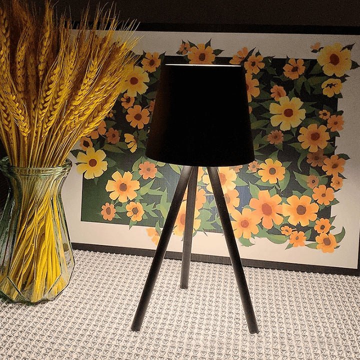 Table Lamp on Stand with Rechargeable Battery