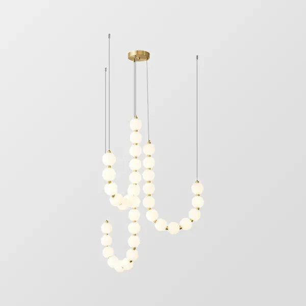 Pearl White Chandelier