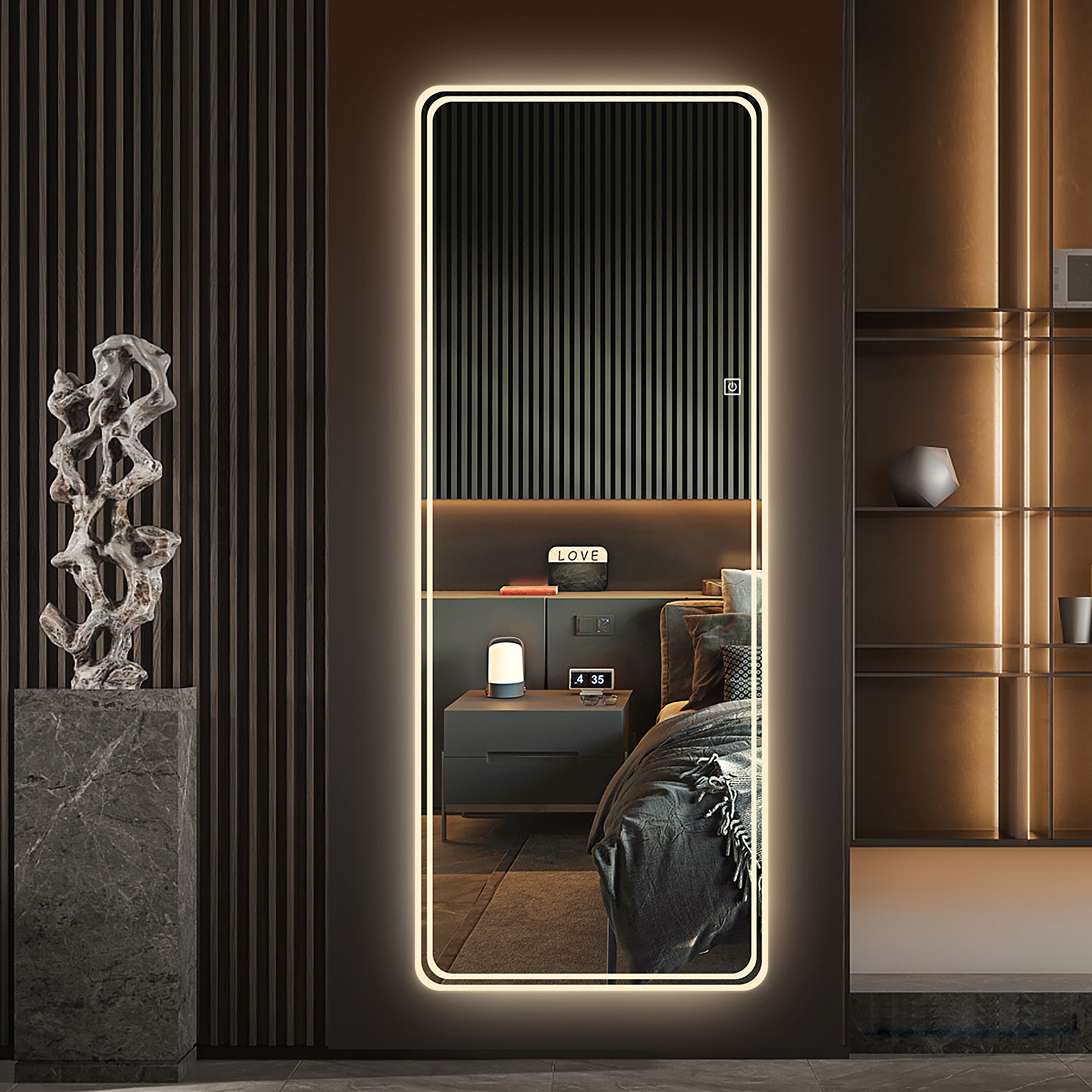 Vera LED Full-Length Mirror, Touch Control