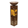 Floral and Butterfly Illuminated Fountain 36"H
