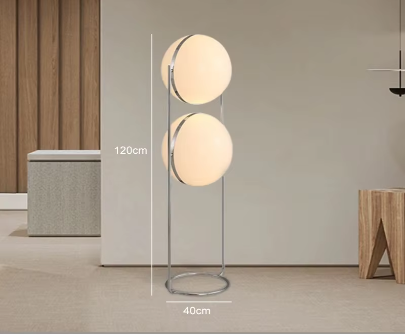 LumiSphere Art Deco LED Globe Floor Lamp