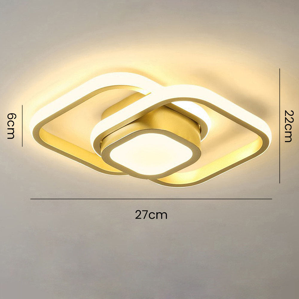 Minimalist Double LED Ceiling Lamp