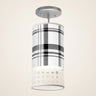 Austin Pendant Light – Black Plaid Shade