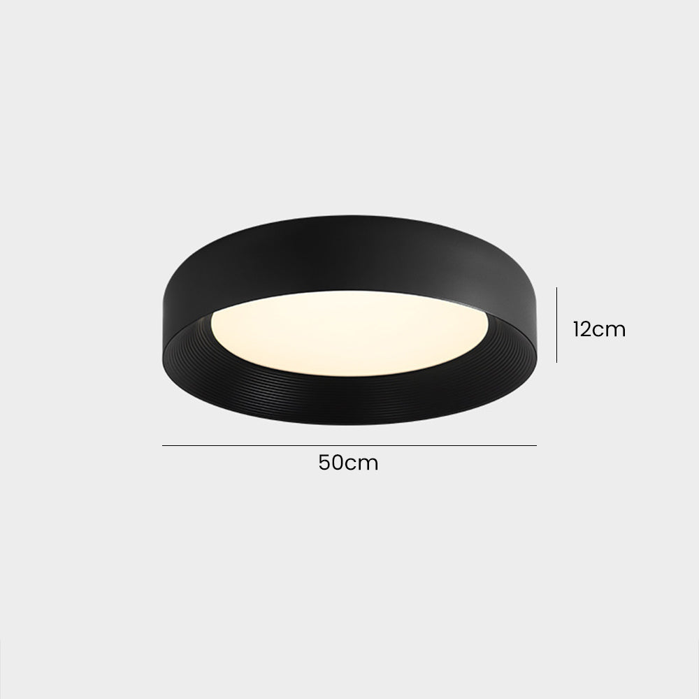 Modern Black Metal LED Ceiling Lamp