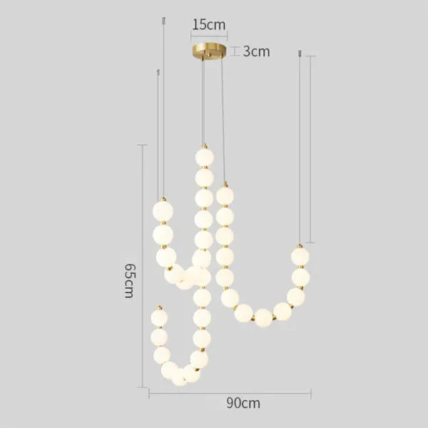 Pearl White Chandelier