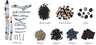 Amantii BIRCH - 15 Piece Deluxe Media — 15 logs, stones, pebbles & embers
