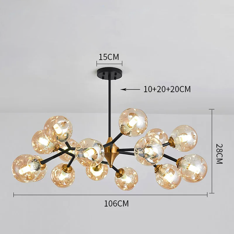 Spherical Glass Chandelier