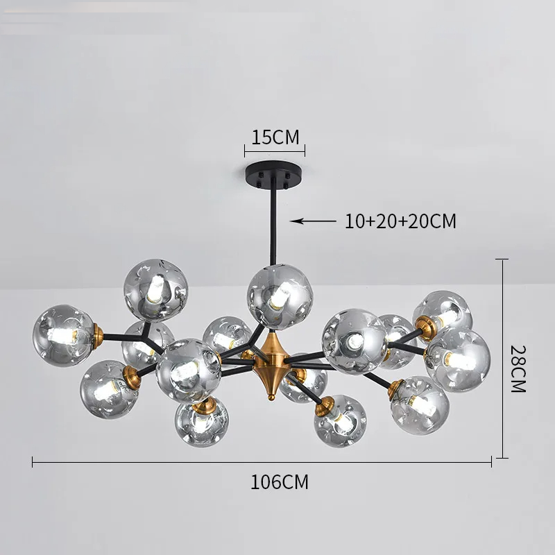 Spherical Glass Chandelier