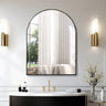 Arley Arched Bathroom Mirror, Black