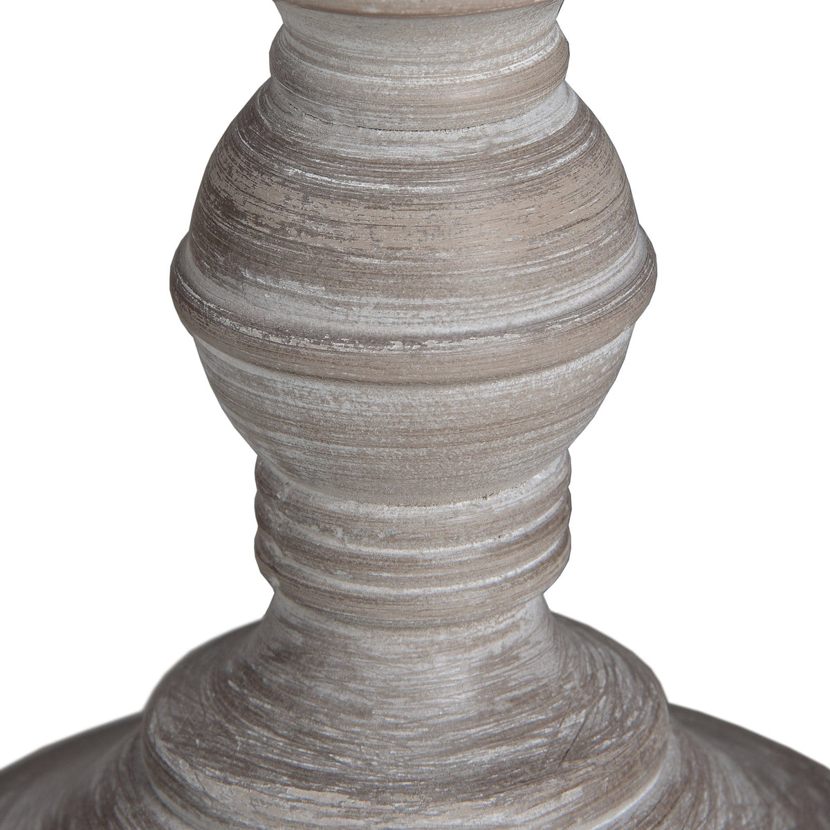 Small Beige Wood Table Lamp 38cm — Bedside Table Lamp, Linen Shade, Pella