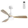 48 Inch Indoor Ceiling Fan With Light 3 Solid Wood Blades