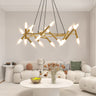 41" Golden Modern Chandelier Light Fixture