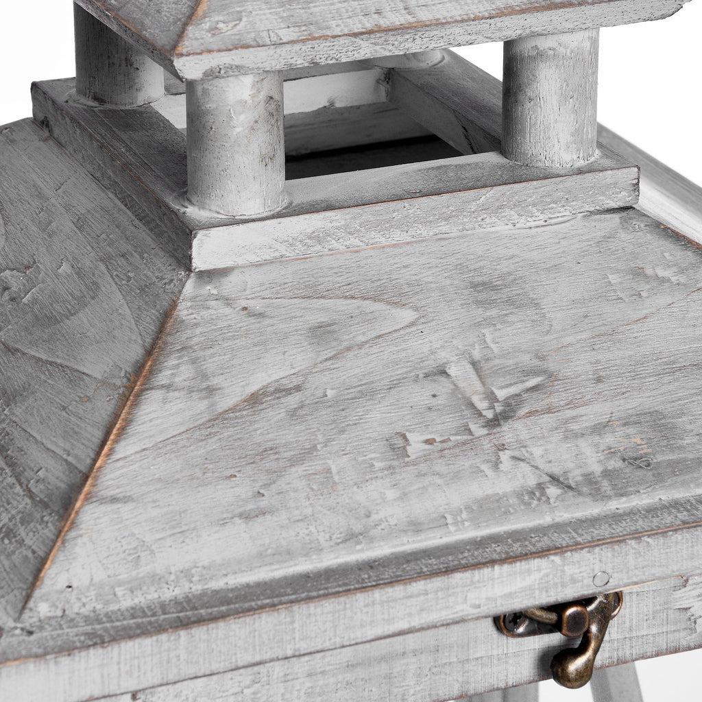 Hadley Wooden Lantern, Set of 3