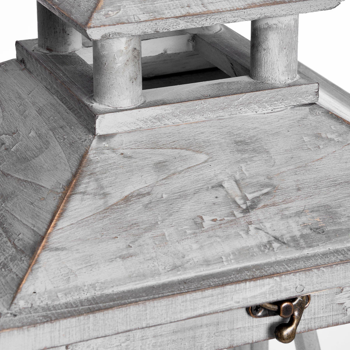 Hadley Wooden Lantern, Set of 3