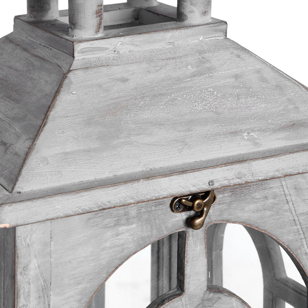 Arley Wooden Lantern, Set of 3