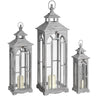 Arley Wooden Lantern, Set of 3