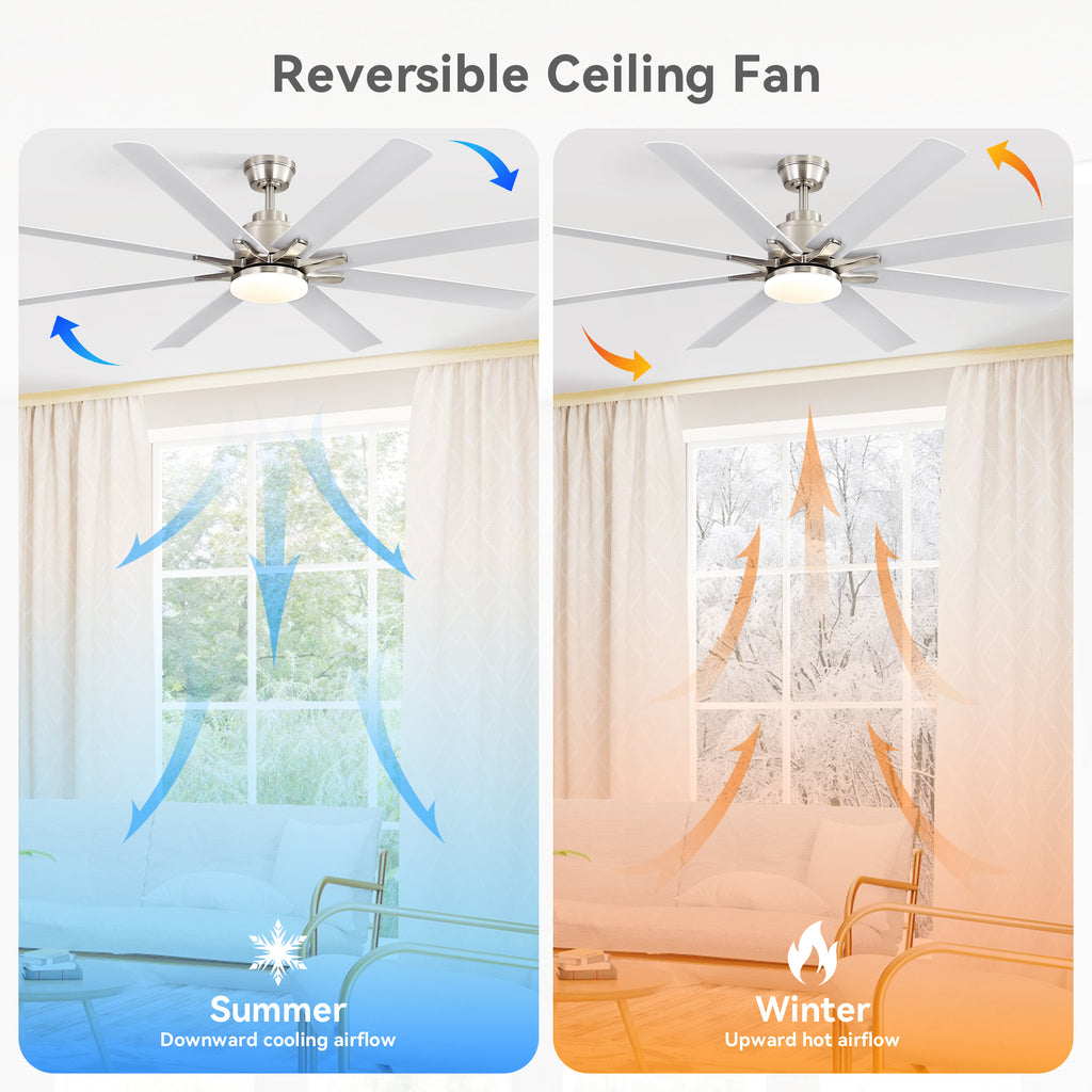 52-Inch Smart Ceiling Fan With Lights
