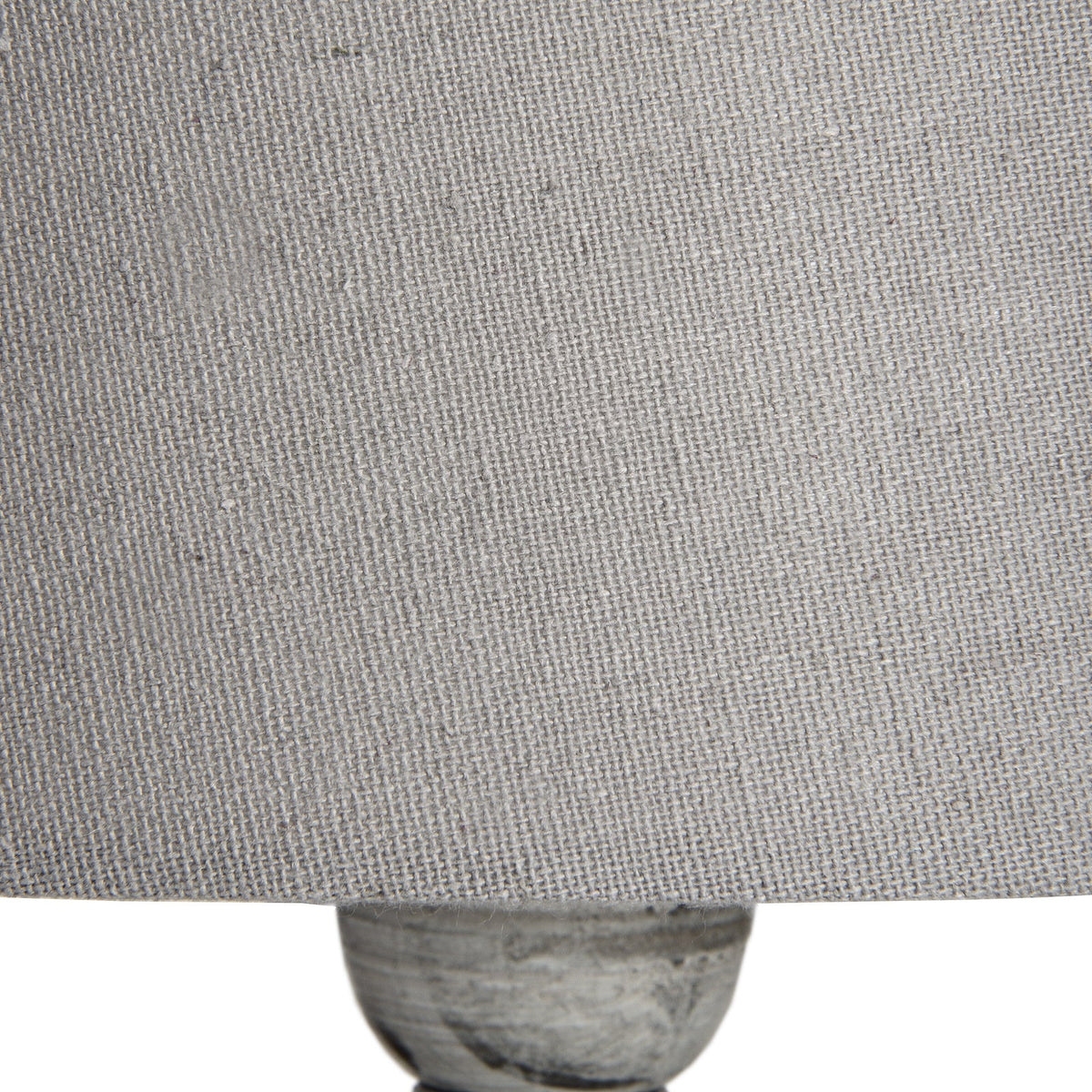 Beige Wood Table Lamp 53cm — Living Room Table Lamp, Linen Shade, Uthina