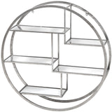 Halo Circular Wall Shelf, Silver