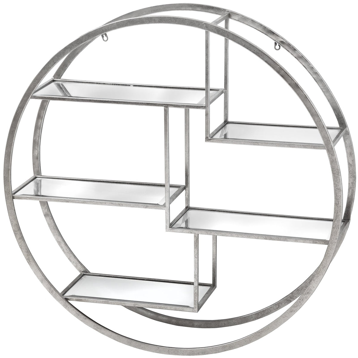 Halo Circular Wall Shelf, Silver