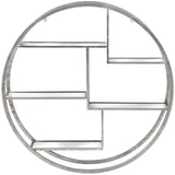 Halo Circular Wall Shelf, Silver