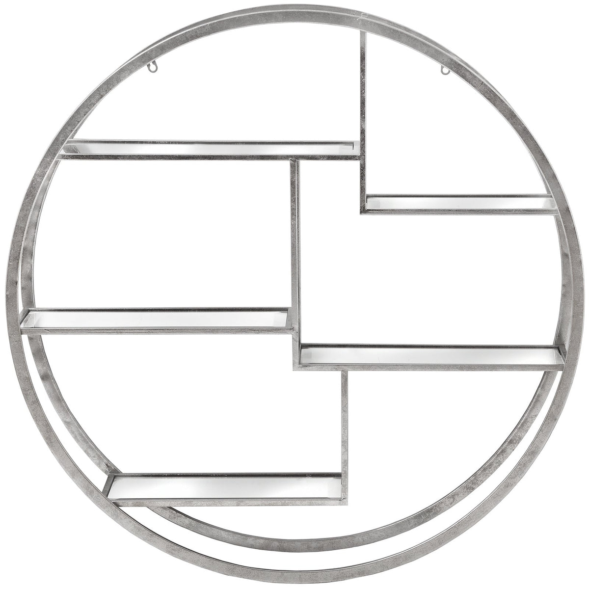 Halo Circular Wall Shelf, Silver