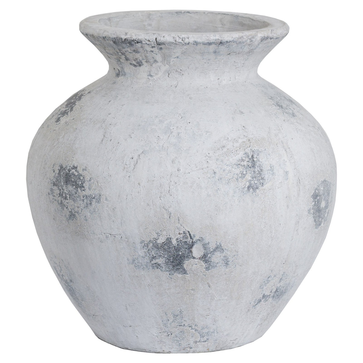 Downton Large Antique White Vase — vase