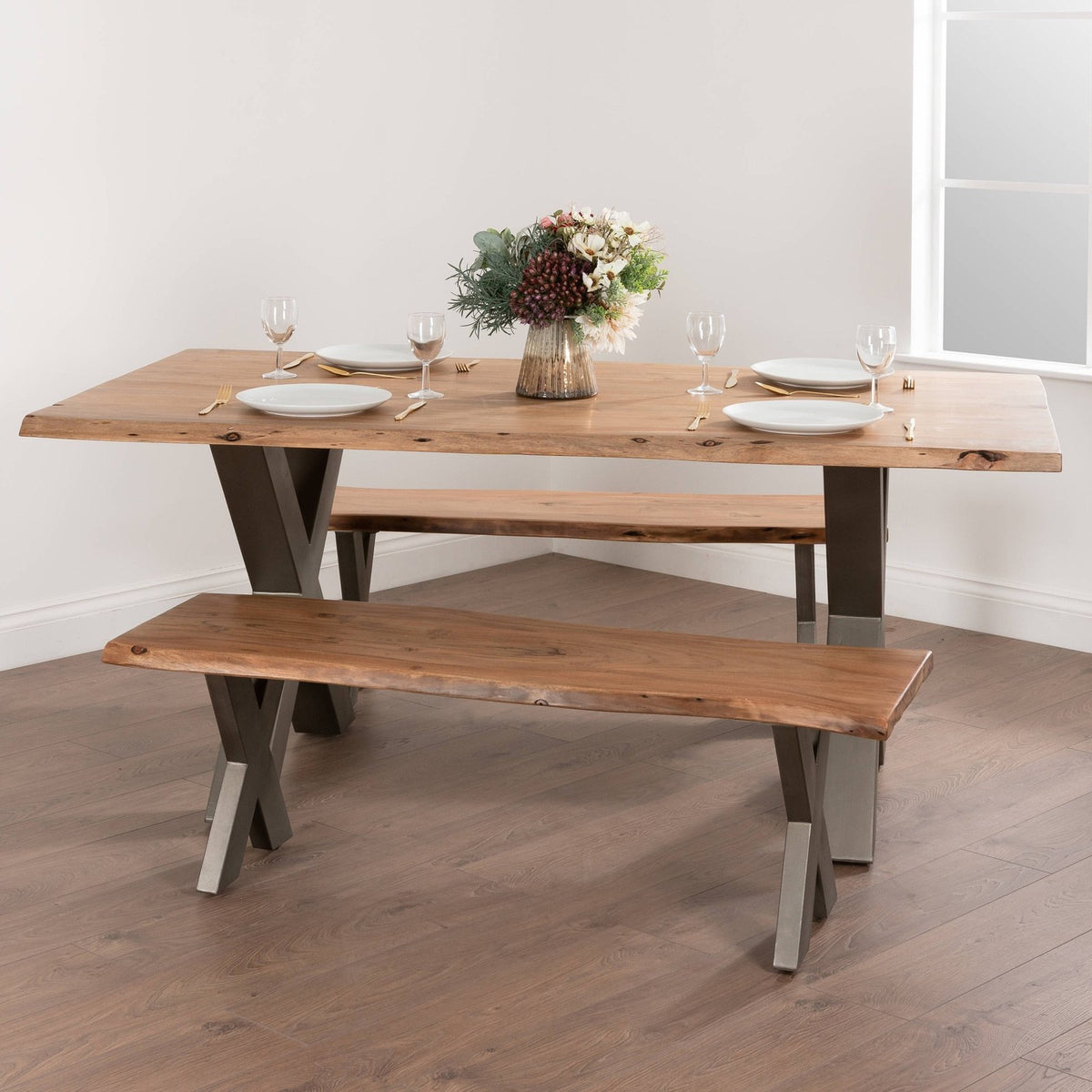 Live Edge Bench — bench