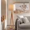 Airam Wooden Floor Lamp