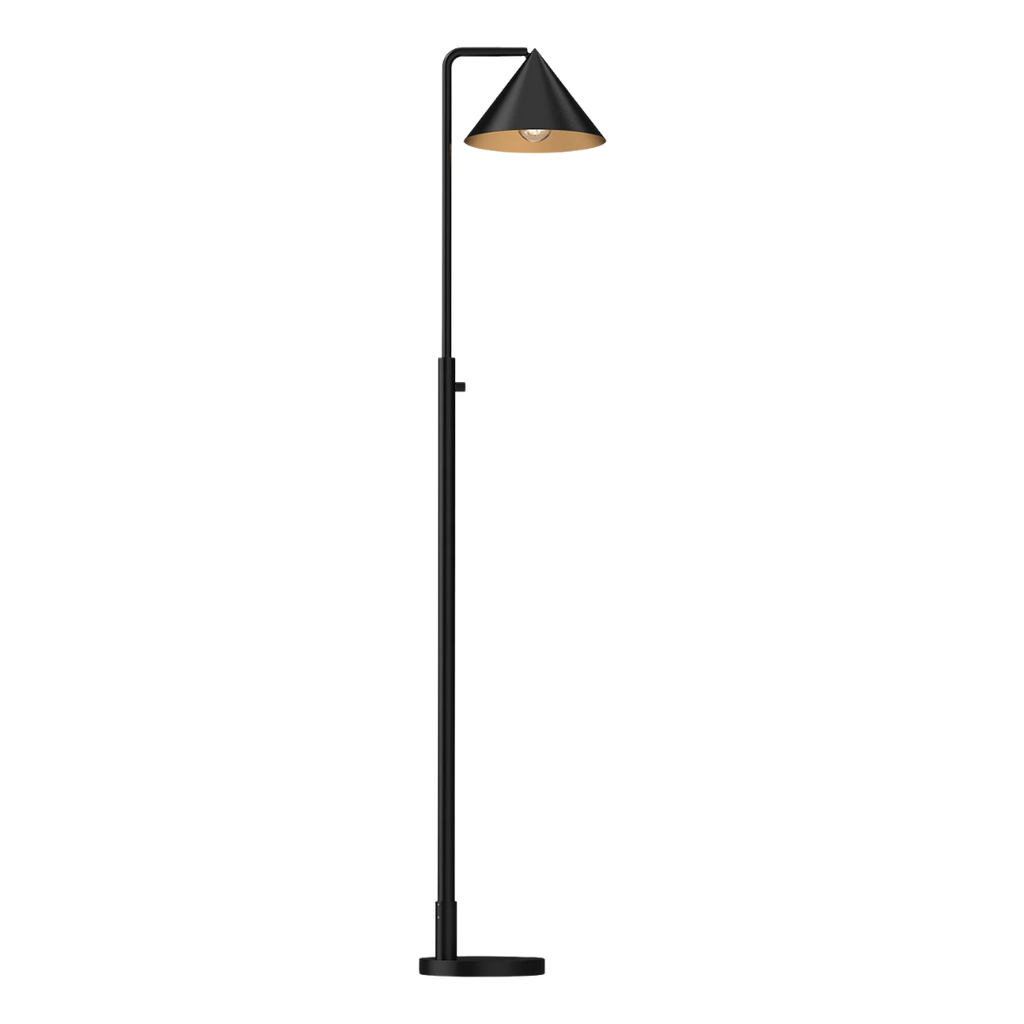 Juno Floor Lamp, Brushed Brass