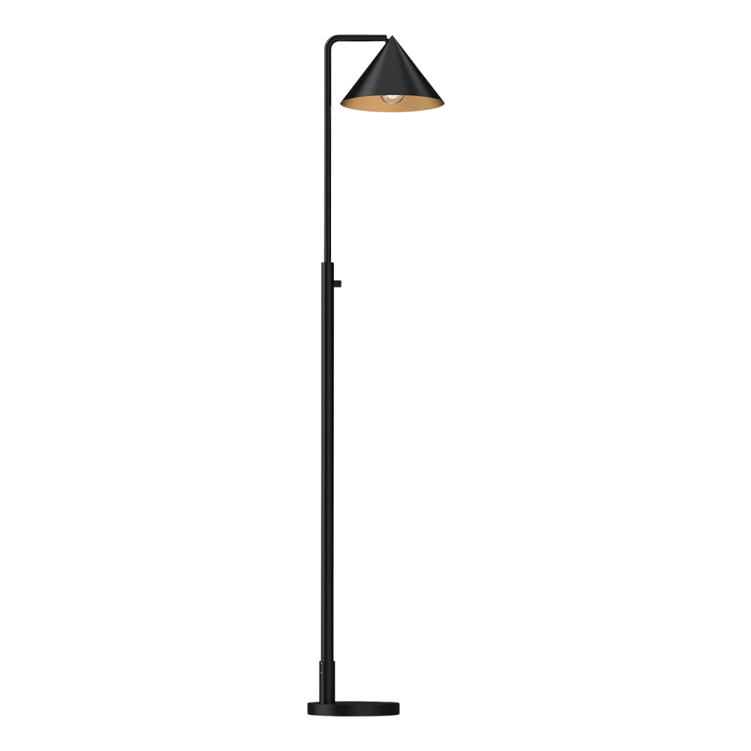 Juno Floor Lamp, Brushed Brass