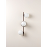 Coro - 3-Point Ceiling/Wall Lamp in Brown and Opal