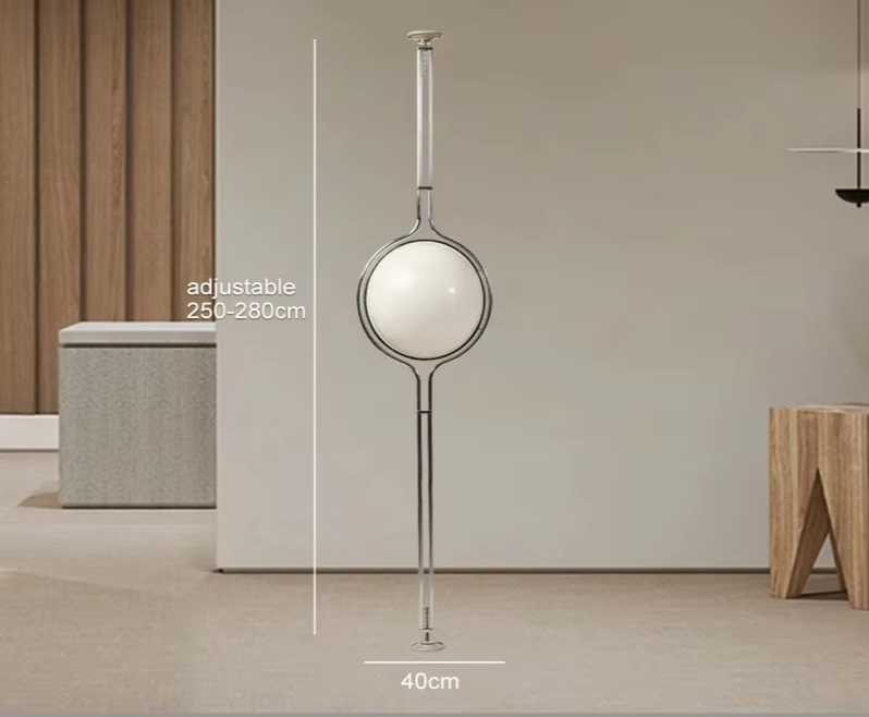 LumiSphere Art Deco LED Globe Floor Lamp
