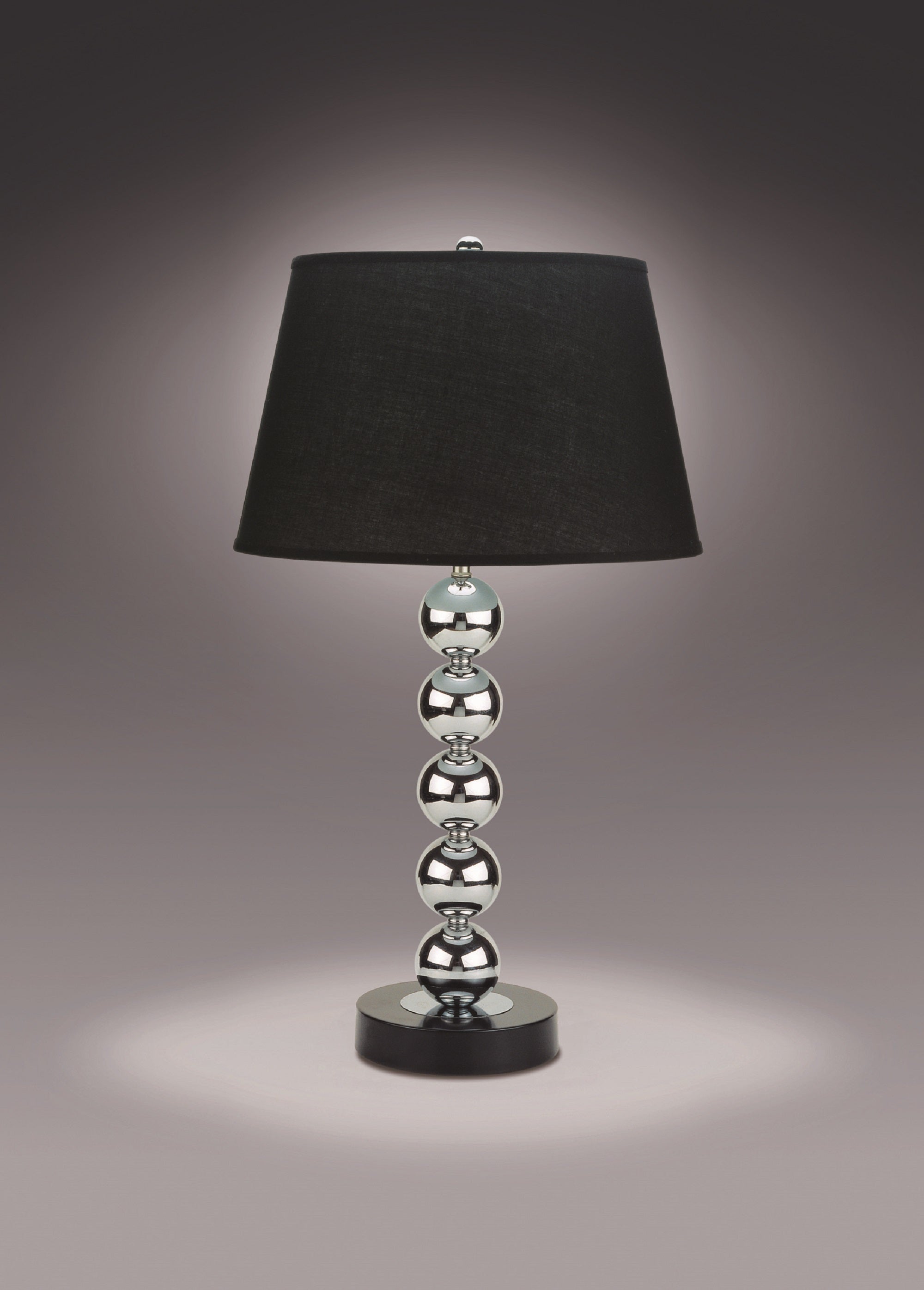 2pc Modern Sleek Table Lamp Reflective Spheres Catch the