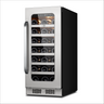 Whynter 15″ Undercounter 33 Bottle Seamless Stainless Steel Wine Fridge | BSR-033SW