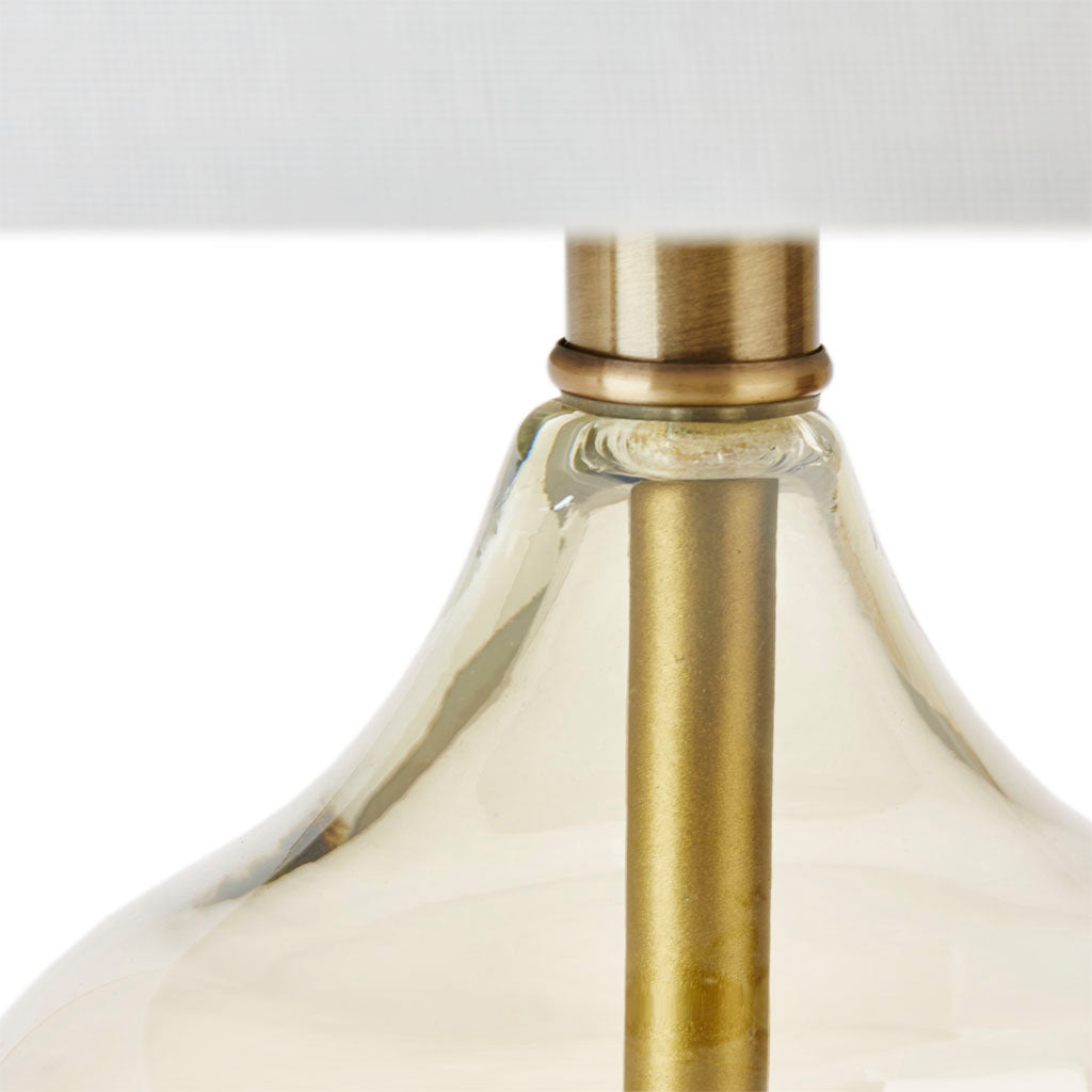 Curved Glass Table Lamp