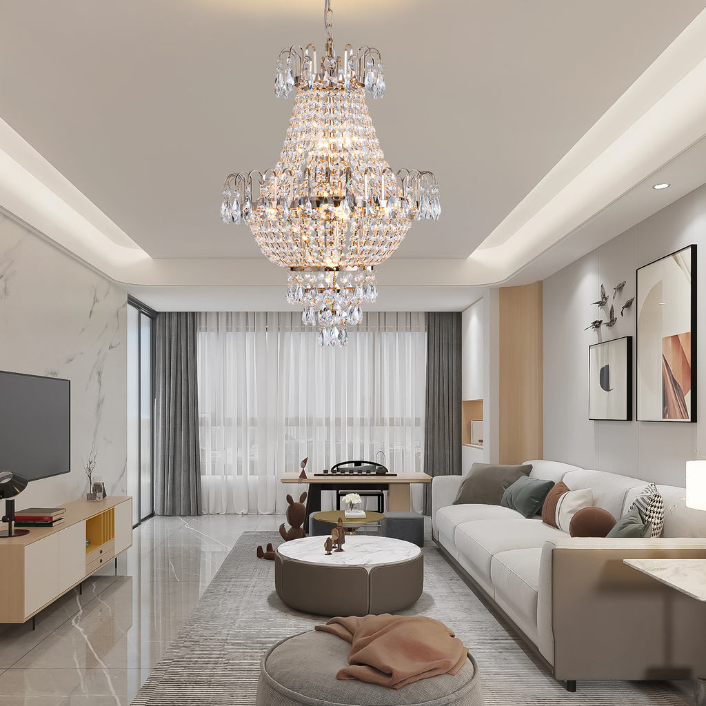 Gold Crystal Chandeliers