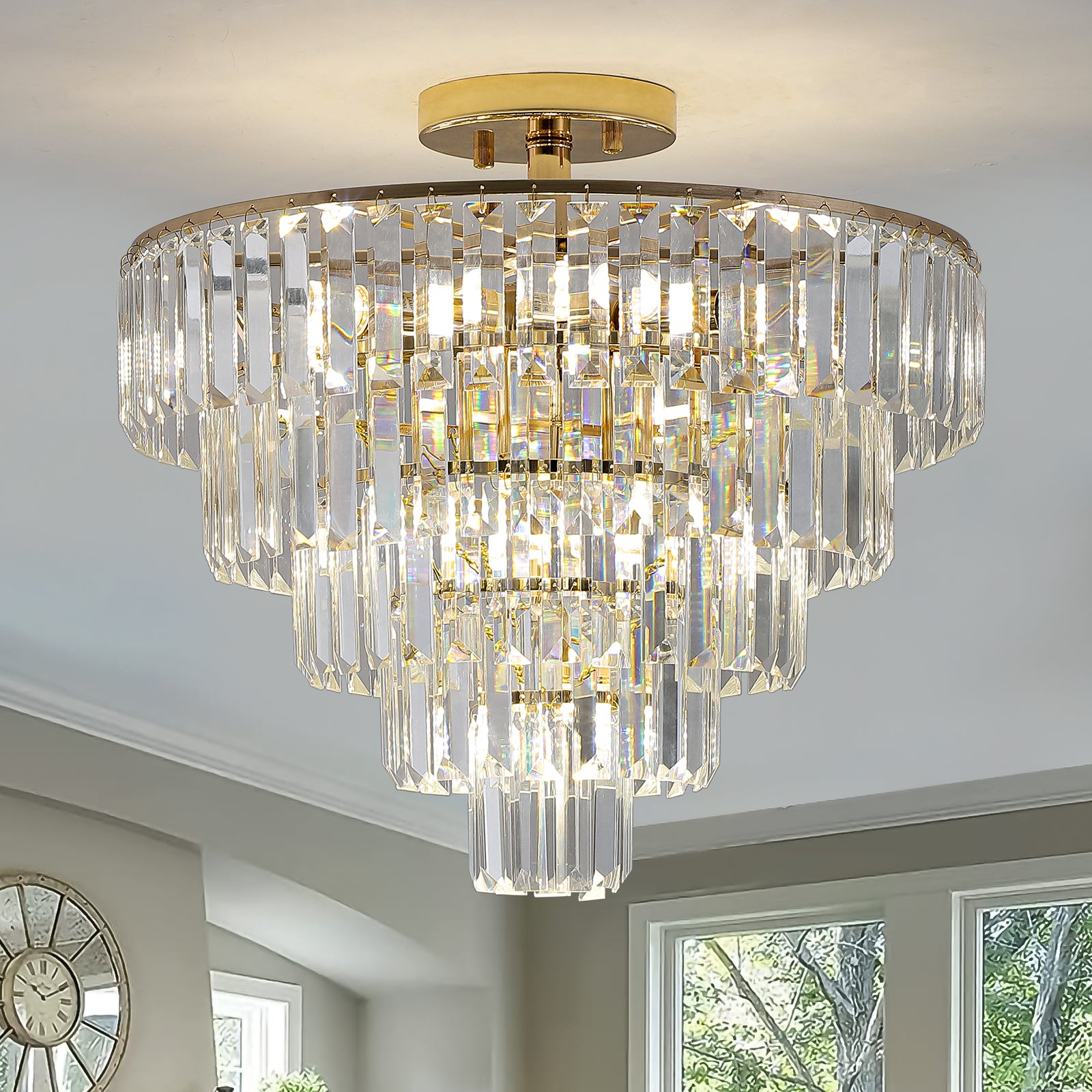 Gold Crystal Chandeliers