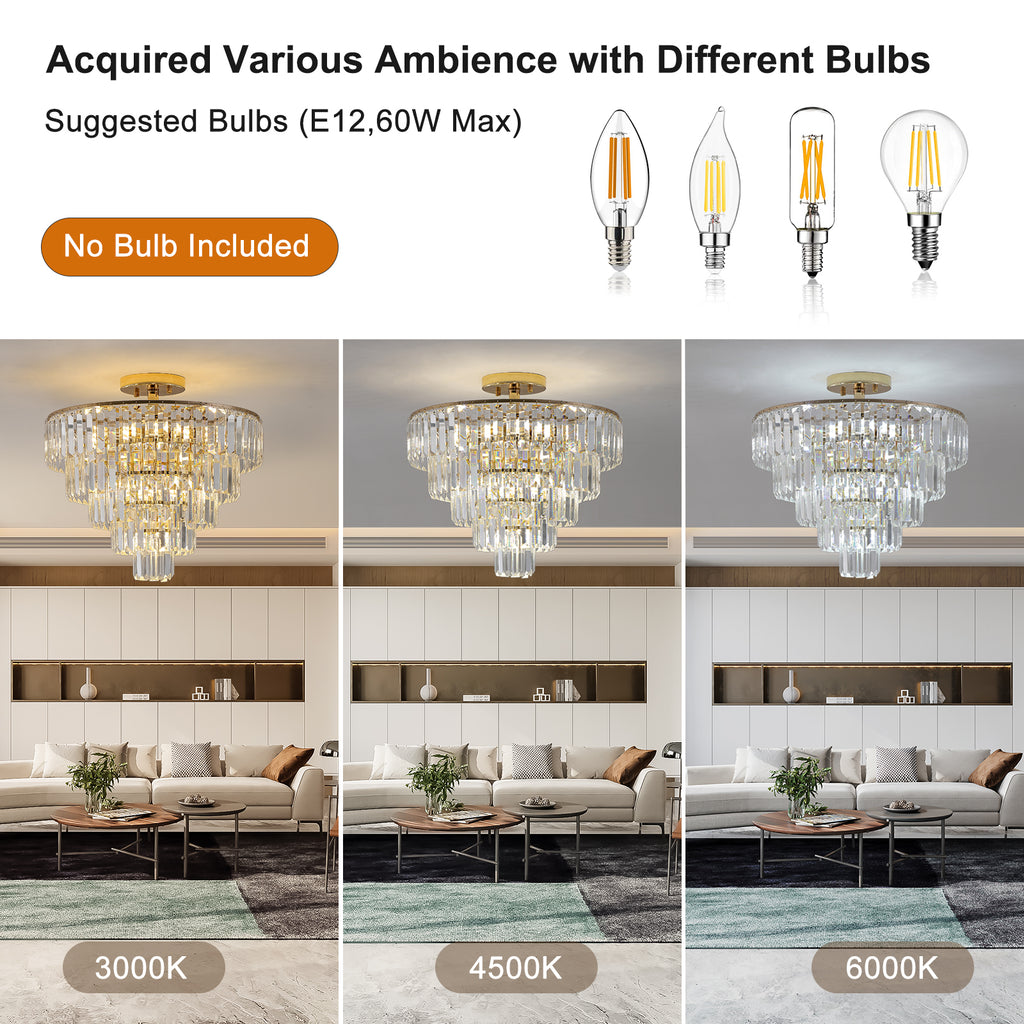 Gold Crystal Chandeliers