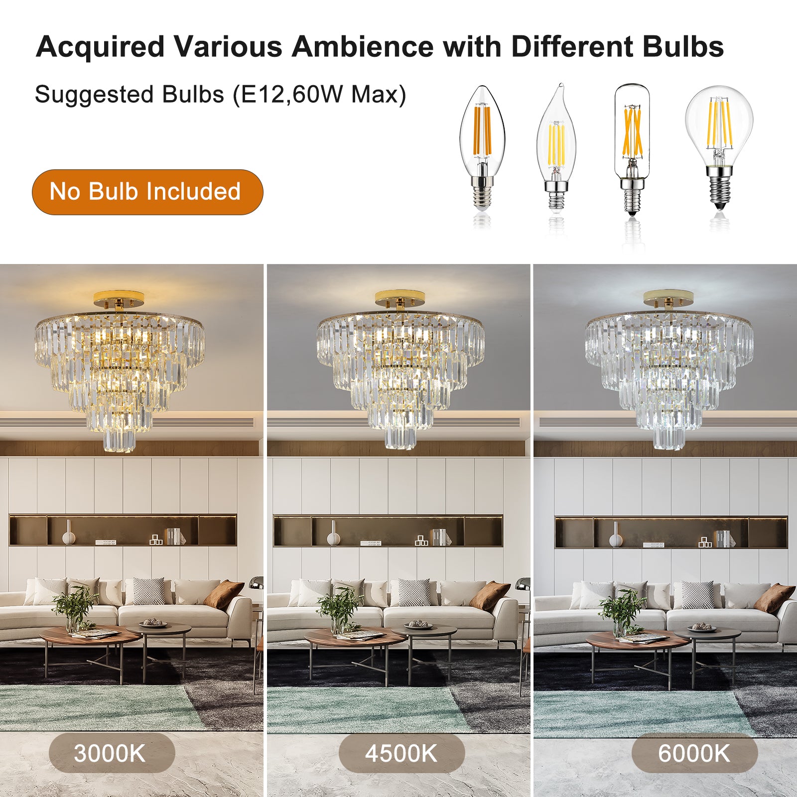 Gold Crystal Chandeliers