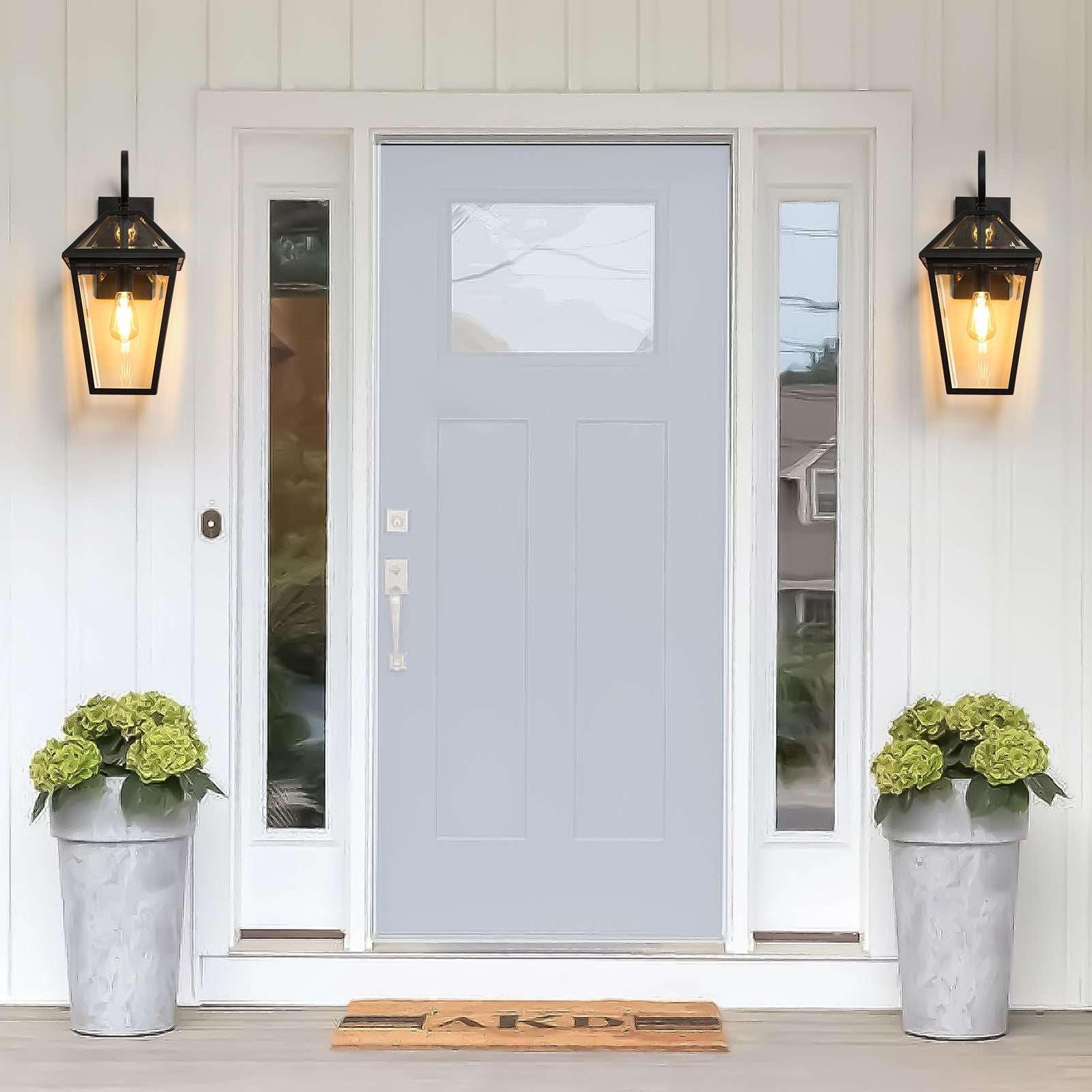 21"(H) 1-Pack Outdoor Wall Lantern Light Light Fixture