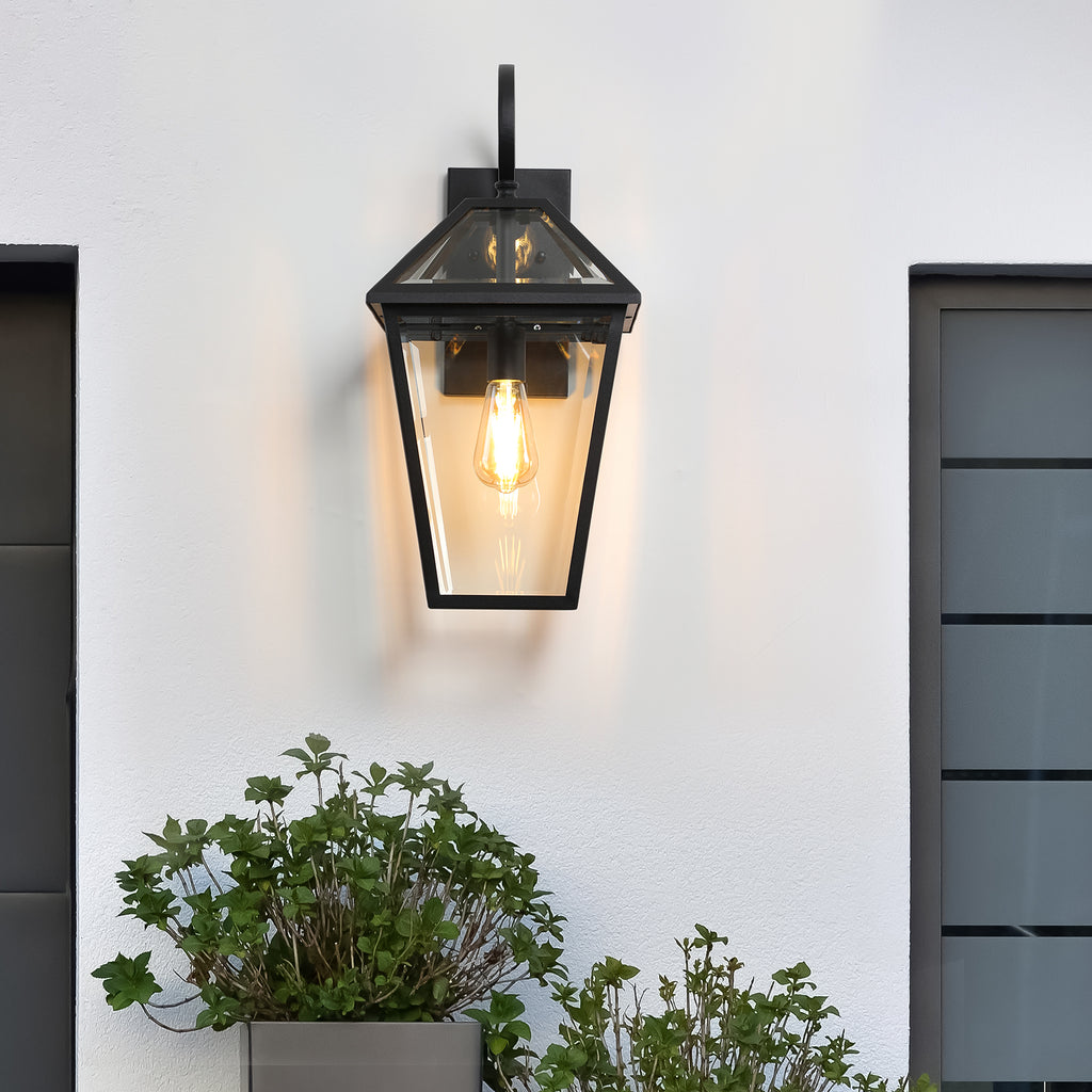 21"(H) 1-Pack Outdoor Wall Lantern Light Light Fixture