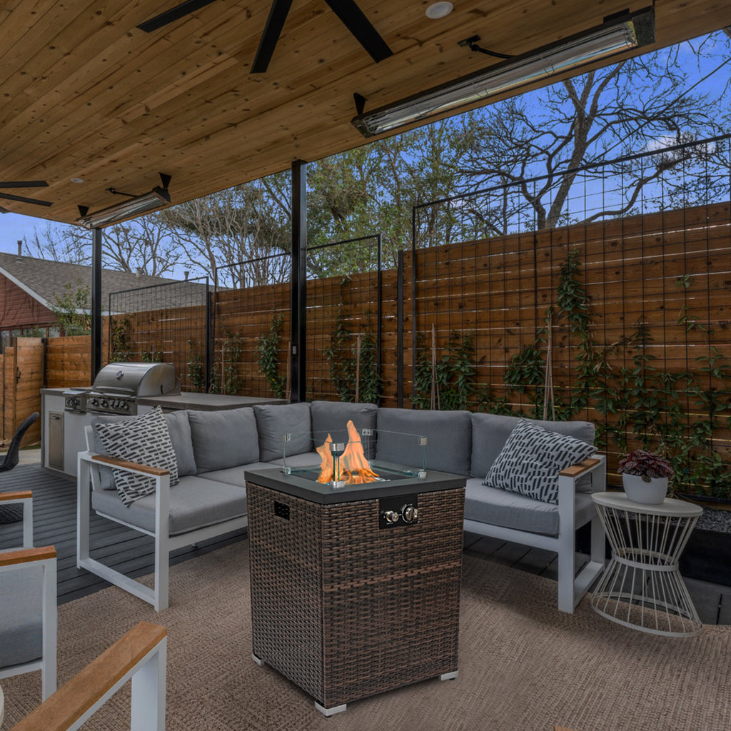 22" Propane Gas Fire Pit Table